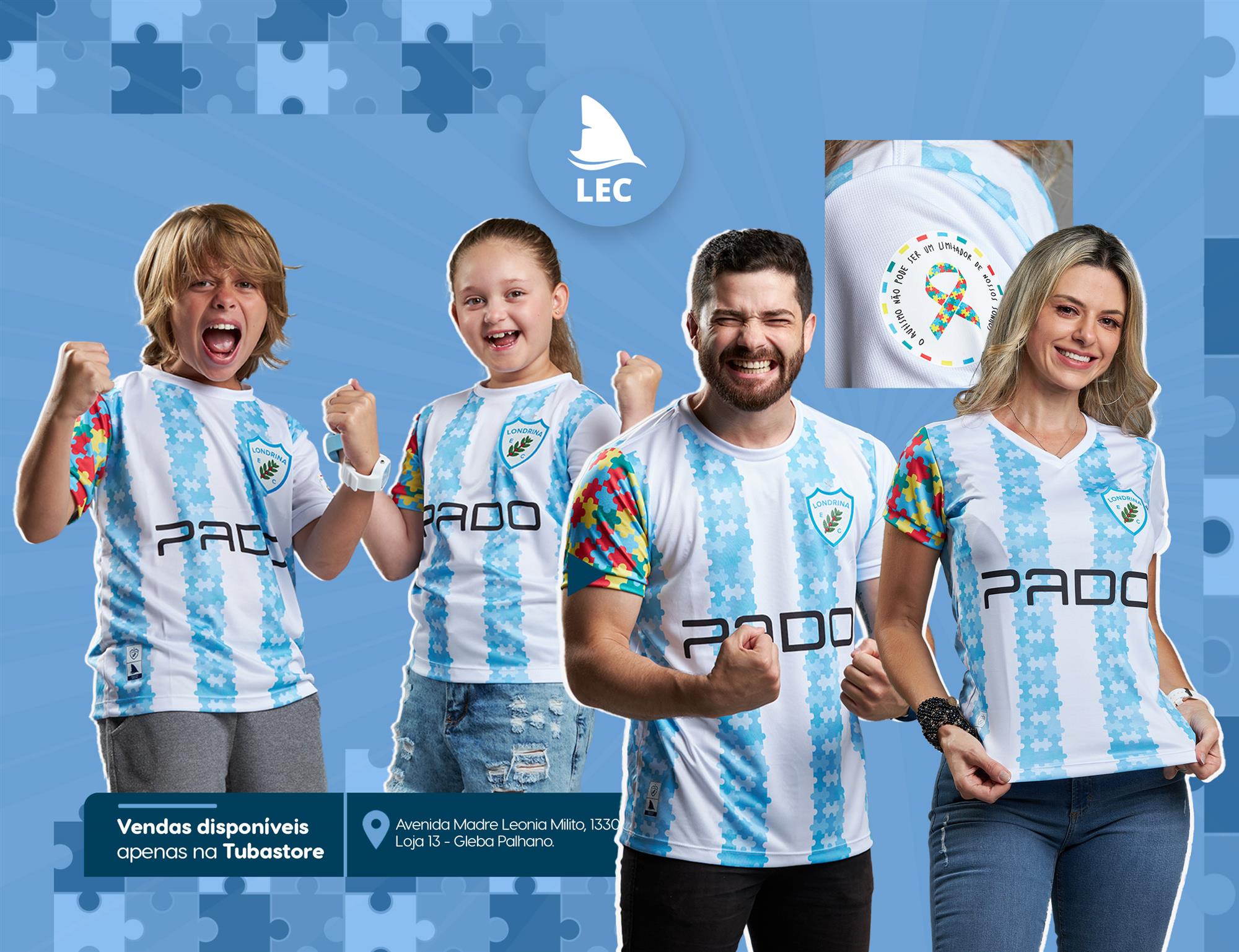 Londrina Esporte Clube lança camisa especial ao Autismo
